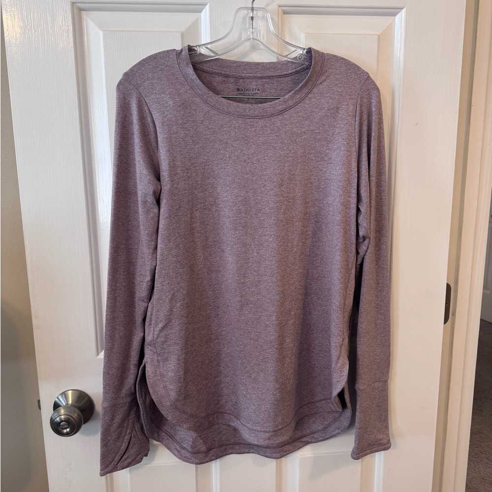 Athleta Purple Long Sleeve Relaxed Sweatshirt